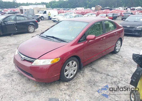 2008 Honda Civic Lx from USA, damaged, VIN 1HGFA16538L001221